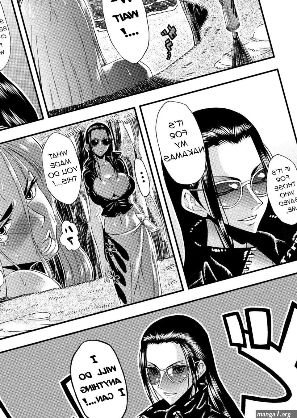 Uncensored Futanari Robin VS Onna Kyojin Kaihei- One Piece Hentai Throat Fuck