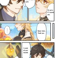 wings on X: If Aether returns to Liyue after his trip to Inazuma. PS:I have tried my best to translateWish you can have a good reading experienceGenshinImpact zhongli Aether zhongther