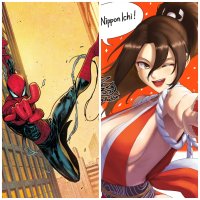 Spider-Man Marvel Comics vs Mai Shiranui Fatal FuryThe King of Fighters