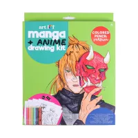 Art 101 Manga Anime Drawing Set with Colored Pencils for Children to Adults
