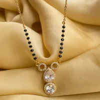 Katrina Kaif Inspired Diamond Mangalsutra Bollywood Actress Mangalsutra Mangalsutra Modernmangalsutra Pendant