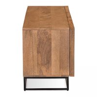 Oviala TV-kast met lade en deur van massief mangoboom : Amazon.nl: Wonen keuken