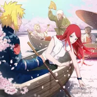 Minato and Kushina Enjoy a Spring Day in Special Naruto Anime Illustration