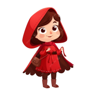 Cartoon Happy Little Red Riding Hood Happy Clipart Cartoon Clipart Adorable PNG Transparent Image and Clipart for Free Download