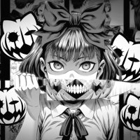 Download Anime Girl Anime Pumpkin Night 4k Ultra HD Wallpaper