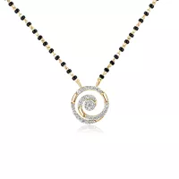 18K Gold Diamond Mangalsutra