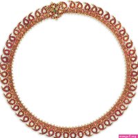 Bonhams : An impressive gem-set gold manga malai necklace Tamil Nadu South India 20th Century